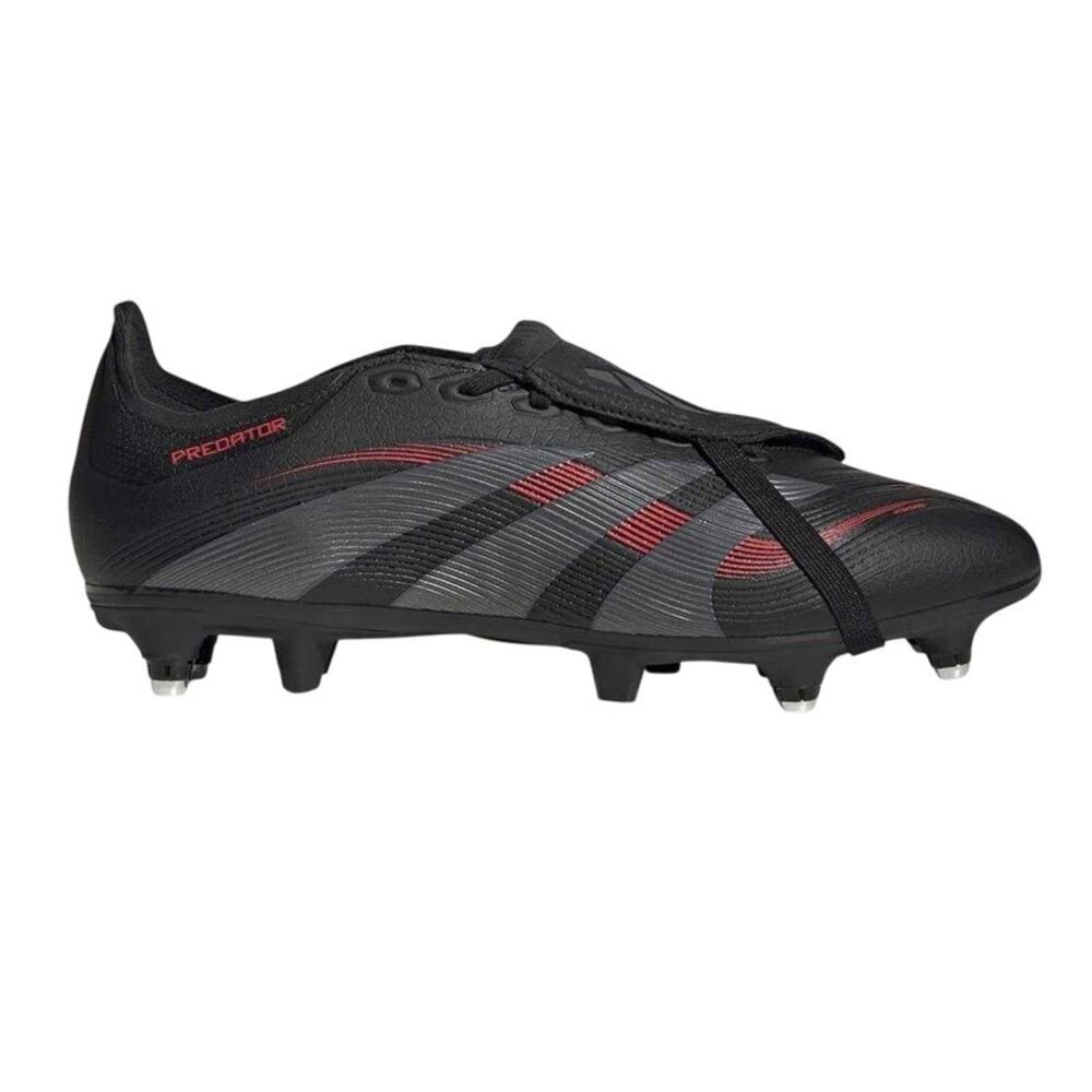 Predator Mens Predator Club FxG Fold Over Soft Ground Football Boots / Black